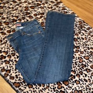 Medium wash Gap flare jeans